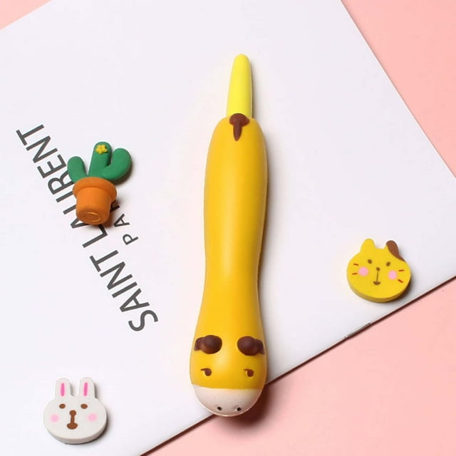 Chmadoxn Office & Stationery Soft Decompression Student Calligraphy Pen With Exchangeable Elastic Pen slow rebound pen