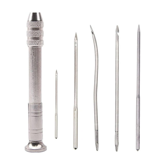 PU Leather Sewing Awl Set Replaceable for Fabrics Process Beginners With 10