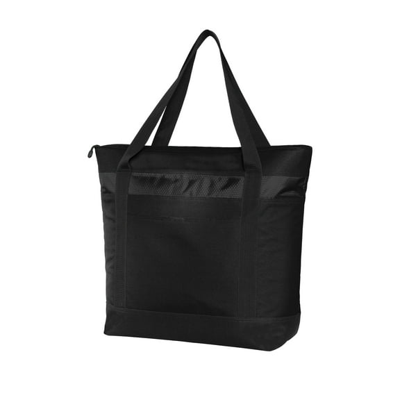 Port Authority Adult Female Plain Tote Cooler Bag Black/Black One Size Fits All