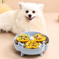 thumbnail image 1 of Comedero de alimentación lenta para perros: altura elevada para mayor soporte del cuello, desmontable y fácil de limpiar, plástico apto para alimentos con base antideslizante, comedero de entrenam, 1 of 6