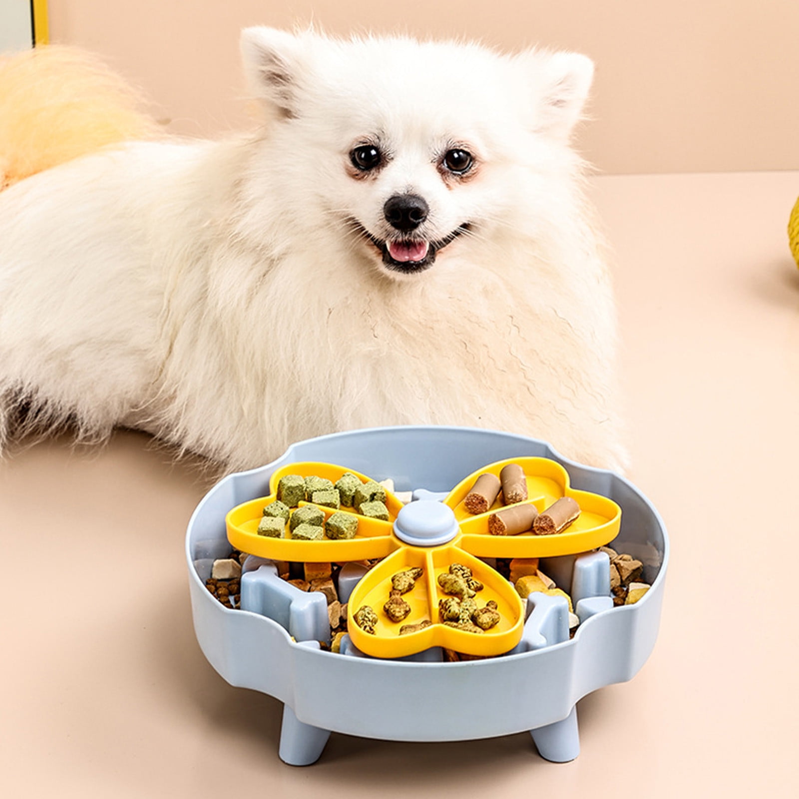 Slow Feeder Dog Bowl Raised Feeding Bowl Detachable Puzzle Food Dish With Stable Base Design Interactive Eating Training Bowl For Better Digestion Comfortable Daily Meal Accessory