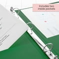 thumbnail image 4 of BAZIC 3 Ring Binder 1.5" Economy View Binders Green, Hold 280 Sheets, 1-Count, 4 of 8