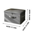 thumbnail image 3 of Lided Cationic Clothing Organizer, Bedroom Storage Box, Folding Bedding Socks Underwear Box, Household Multi-Functional Organizer, Fashionable Fabric Storage Box, Toy Book Storage Container, 3 of 3