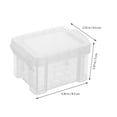 thumbnail image 2 of OULII 10Ud Cajas De Plástico Transparentes Con Tapa Apilables Para Almacenaje Eficiente En Casa, 2 of 7