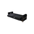 thumbnail image 6 of Melody Contemporary Sofa made with wood and Velvet in Black, 6 of 7
