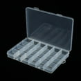thumbnail image 4 of 24 Grid Transparent Plastic Multi Compartment Jewelry Adjustable Multiple Grids Organizer Storage Box Store Earrings,Bead,decor, 4 of 9