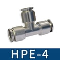 thumbnail image 1 of Zinc Alloy Pneumatic Quick Connector PE Tee T-type Compressed Air Pipe Joint, 1 of 11