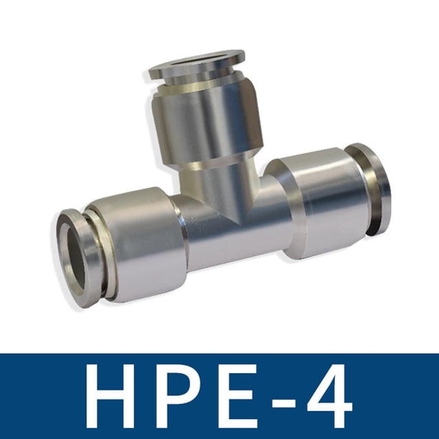 Zinc Alloy Pneumatic Quick Connector PE Tee T-type Compressed Air Pipe Joint