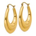 thumbnail image 2 of 14k Polished Hoop Earrings, 2 of 4