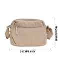 thumbnail image 3 of Bolsa cruzada de nailon para mujer con múltiples bolsillos con cremallera, cartera pequeña y ligera de hombro para uso diario, viajes y actividades al aire libre, 3 of 5
