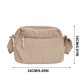 thumbnail image 3 of Women Nylon Crossbody Bag Casual Multi-Zipper Shoulder Bag Lightweight Multi-Pocket Daily Small Crossbody Purse For Outdoor Shopping Travel, 3 of 5