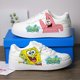 thumbnail image 1 of Tire hacia atrás 2023 otoño e invierno nuevo estilo modificado Bob Esponja graffiti zapatillas de deporte para hombres nicho diseño original zapatillas deportivas para mujeres, 1 of 5