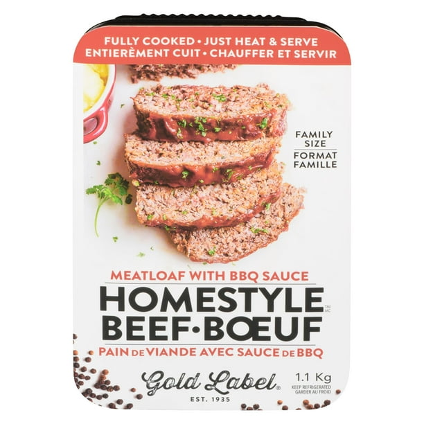 Pain de viande de bœuf cuit avec sauce bbq Homestyle Gold Label 1,1 kg