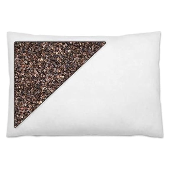 Organic Buckwheat Pillow for Sleeping with Pillow Case – Sobakawa Japanese Hull Pillows with Premium Buckwheat Hulls - Cooling & Breathable with Neck Support for Any Sleeping Position