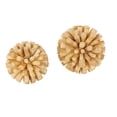 thumbnail image 6 of DecMode Brown 7" Handmade Tree Trunk Inspired Wood Orbs & Vase Filler (2 Count), 6 of 9