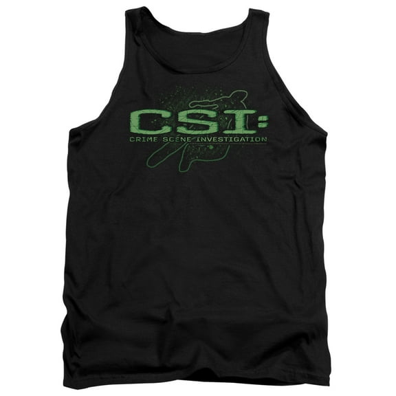 Csi Sketchy Shadow Adult Tank Top Black