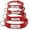 Red, variant on Didog Personalized Leather Dog Collars with Custom ID Nameplate with D ring Free Engraved S M L XLRed/Grey/Pink