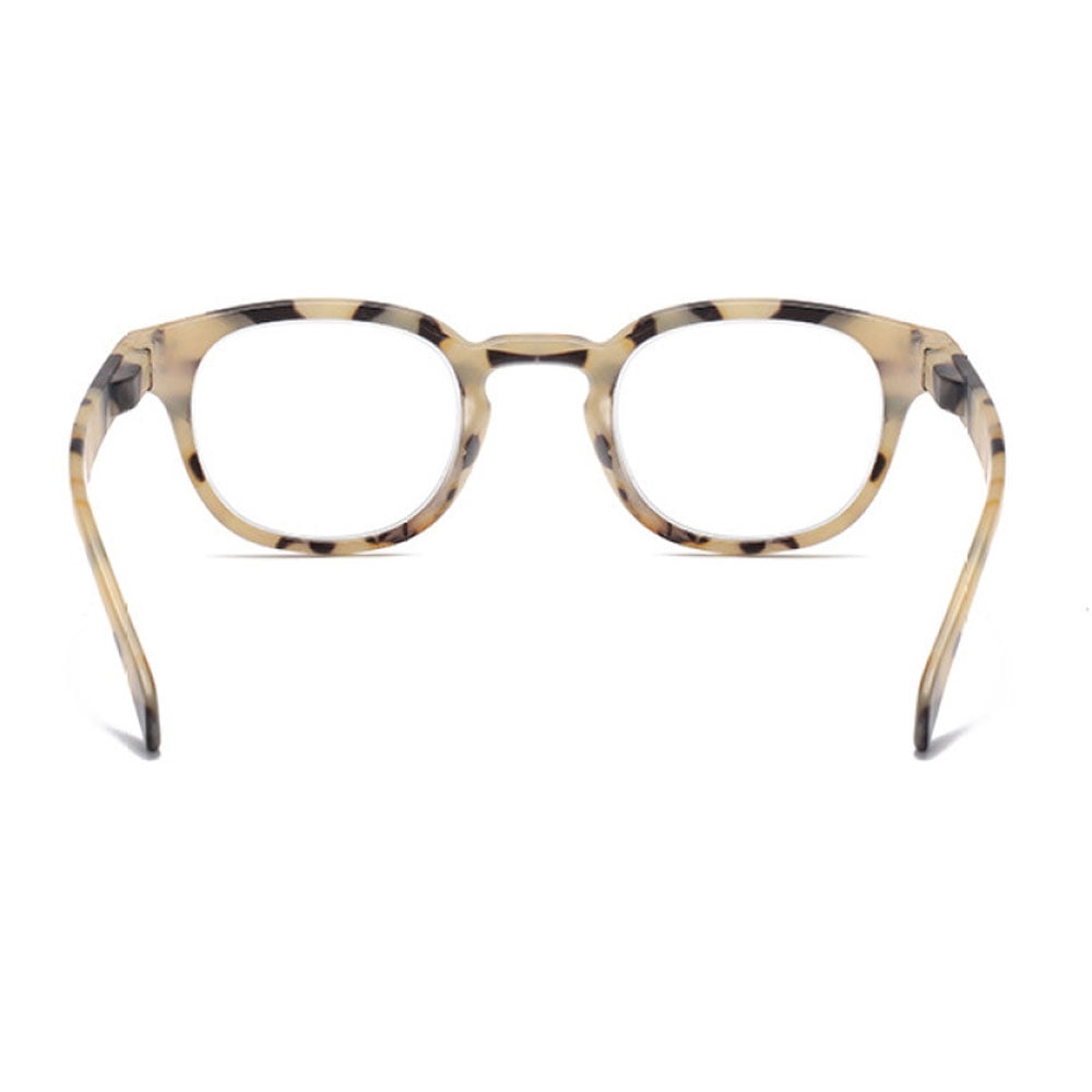 3 Pairs of Square Blue Light Blocking Reading Glasses, Trendy Classic Yellow Tortoiseshell Spring Hinge Readers +4.00 for Women and Men