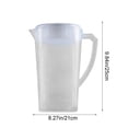 thumbnail image 3 of Plastic Cold Water Bottle 3L Large Capacity Cold Water Pitcher White Plastic Water Jug With Lid and Handle for Iced Tea Lemonade Juices Home Kitchen(1Pc) by JASKFLY, 3 of 7