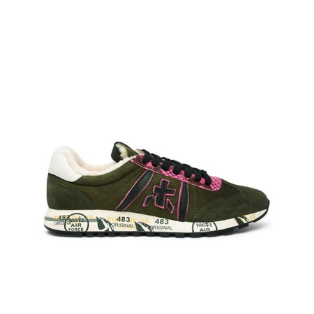 

Premiata Woman Green Suede Lucyd Sneakers