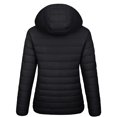 thumbnail image 5 of YUCOLEN Women's Lightweight Puffer Jacket with Hood Pockets Quilted Padded Full-zip Water-Resistant Windproof Transitional Winter Coat Black L, 5 of 6