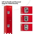 thumbnail image 2 of KAER Metal Locker with 2 Doors 66“ Storage Locker for Employees andstudent with Card Slot Lockable Steel Locker for School Gym Home Office Staff, 2 of 8