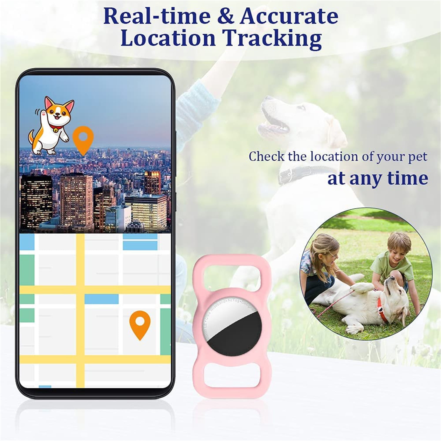 Pefilos Silicone Case Compatible with Airtag Dog Collar Holder for Tags, Protective Cover for Pet Strap Band, Slide On Sleeve Compatible with Apple Airtag Dog Collar Holder for Small Dogs Pefilos Silicone Case Compatible with Airtag Dog Collar Holder for Tags, Protective Cover for Pet Strap Band, Slide On Sleeve Compatible with Apple Airtag Dog Collar Holder for Small Dogs