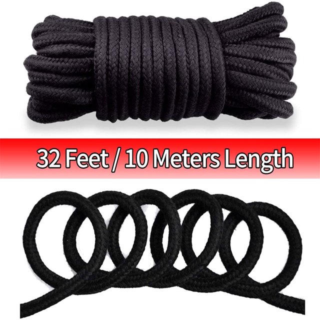 QJUHUNG Casewin Braided Twisted Silk Ropes 8mm Diameter Soft Solid Braided Twisted Ropes Decorative Twisted Satin Shiny Cord Rope for All Purpose and DIY Craft (Red 1 Piece)