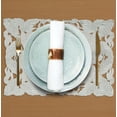 thumbnail image 2 of Placemats Set of 6 for Dining Table, Light Gray Table Linen, 14x20 inches Rectangle - The Corda Collection - Home Decor, 2 of 8