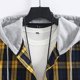 thumbnail image 4 of Camisas Casuales Para Hombre Camisa a cuadros para hombre Trend Hip Hop Cárdigan con capucha (Yellow, M), 4 of 6