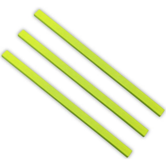 BRITEGUARD (2 Pack) 3 Piece Neon Yellow Magnetic Strips | 7" (17.8 cm) x 5/16" (0.8 cm) | Enhance Night Safety | Flexible & Adhesive
