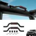 thumbnail image 3 of Front Roll Bar Aluminum Alloy Grab Handles for 2021 2022 2023 Interior Accessories (Black), 3 of 5