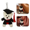 thumbnail image 1 of YSNOOWE Llavero Colgante Oso Caricatura Con Gorro Graduación Estilo Estético Para Regalar, 1 of 5