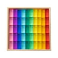 thumbnail image 1 of Rainbow Acrylic Gemstone Cubes Ideal Gift Transparent Appearance Cube Blocks Set 100pcs, 1 of 8