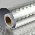 thumbnail image 1 of Nvzi Pegatinas de papel tapiz para salpicadero de cocina, papel de contacto de aluminio despegable y adherible, autoadhesivo, resistente al calor, para pared, 1 of 5