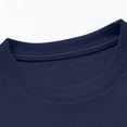 thumbnail image 6 of Kids Cotton T-shirts Short Sleeve Crew Neck Basic Layer Tees Solid Color Summer Tshirts for Boys Girls (7-8 Years, Navy), 6 of 6