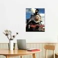 thumbnail image 3 of Wuche Train with Gray Smoke Steam Trains in Progress Wall Art Painting The Picture Print On Canvas Car Pictures for Home Decor Decoration Gift, 3 of 5