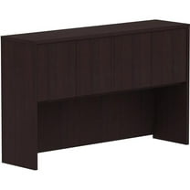 60 in. Laminate Desk Hutch with Door, Espresso