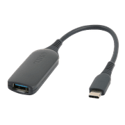 onn. USB-C to USB Female Adapter, 4", 1 Piece per Pack, Black