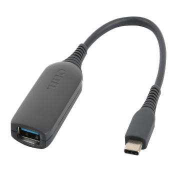 onn. USB-C to USB Female Adapter, 4" Cable, Compliant with USB 3.1 Gen 1 and Supports Data Transfer up To 5 Gbps