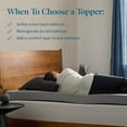 thumbnail image 6 of Lucid Charcoal and Gel Covered Memory Foam Mattress Topper, 4 inch, King, 6 of 15