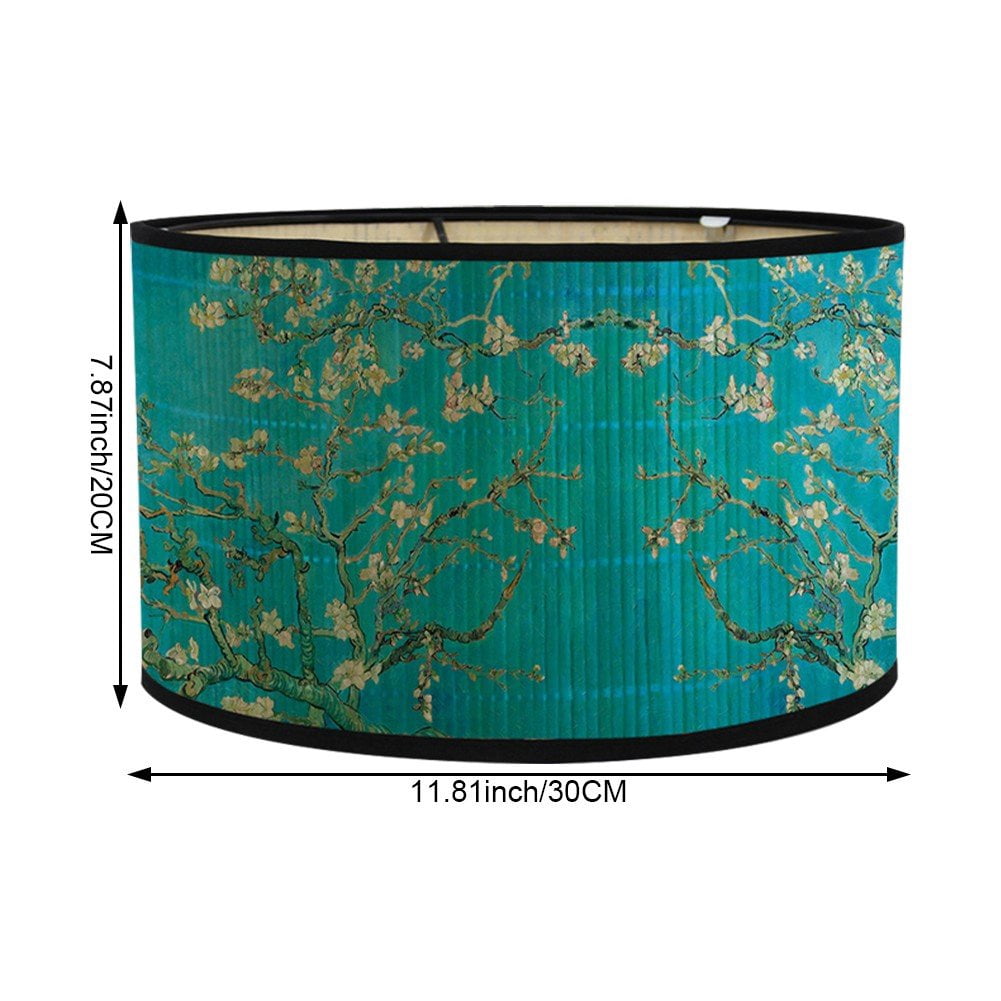 Round Lampshades, Vintage Drum Lampshade Pendant Lamp Shade Light Cover Home Decorative for Table Lamp, Bedside Lamp, Floor Lamp