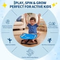 thumbnail image 6 of Shininglove Glow-in-the-Dark Elephant Spinning Chair for Kids - Sensory Sit & Spin Swivel Seat for Balance & Coordination, Ages 3+, 6 of 9