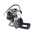 thumbnail image 4 of Luz de trasera LED Universal/con montaje de licencia de matrícula Retro 12V luz de para la mayoría de reemplazo de motocicleta/ Carcasa negra y plateada. Soledad Luz trasera de motocicleta, 4 of 6