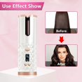 thumbnail image 3 of Automatic Hair Curler-Cordless Wand Curling Iron-Portable Auto Crimper Hair Waver, Rechargeable Hair Waver with LCD,Timer Settings&6 Temperature, Auto Shut-Off Hair Styling Tools for Women, 3 of 8