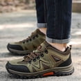 thumbnail image 6 of Men's Mid Top Suede Breathable Outdoor Hiking Shoes Non Slip Rugged Trekking Sneakers, 6 of 6