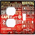 thumbnail image 5 of Metal Light Switch Plate Cover Cafe Diner Coffee Sign Red COF033, 5 of 13