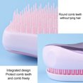 thumbnail image 3 of Peine de pelo liso antinudos, peine tt portátil, el cuerpo del peine es de ABS y los dientes del peine son de TPE, 3 of 5