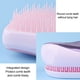 thumbnail image 3 of Peine de pelo liso antinudos, peine tt portátil, el cuerpo del peine es de ABS y los dientes del peine son de TPE, 3 of 5