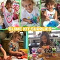 thumbnail image 6 of Slime Making Kit, 126-Piece DIY Set With 28 Crystal Slimes, 48 Glitter Bottles, 2 Glow-In-The-Dark Powders, Craft Supplies for Kids Ages 5+, 6 of 7
